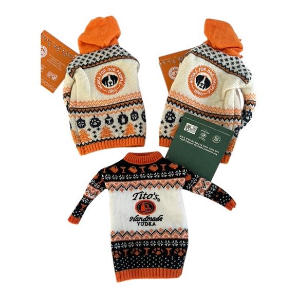 Tito’s sweater mini for bottle or cup maybe chihuahua? Dog theme lit of three - Picture 9 of 12